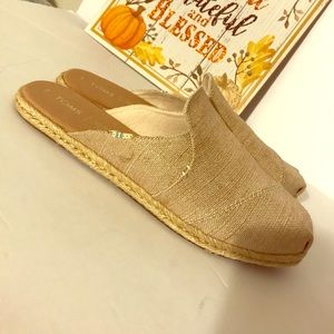 TOMS Women's Nova Espadrille Mule Rose Gold